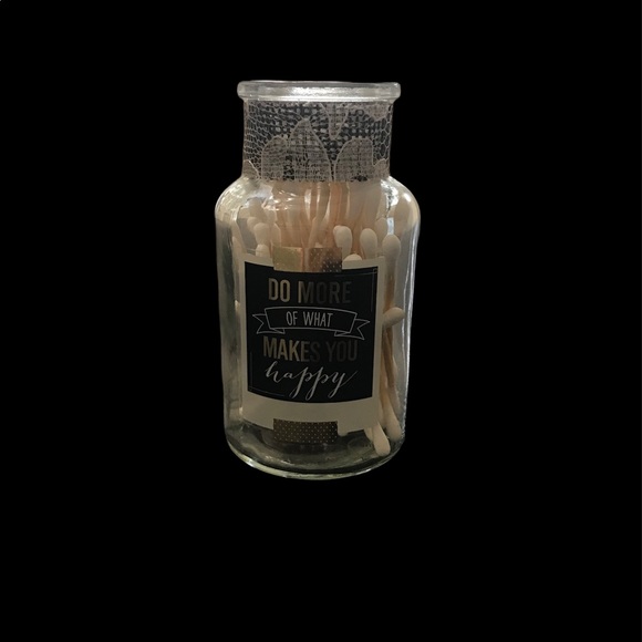 Other - Cute Decorative Jar, Q-Tips not Included